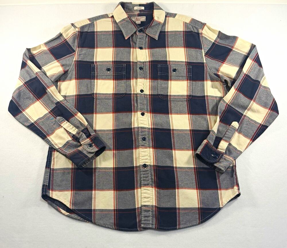 Wallace & Barnes Men’s L Plaid Flannel Shirt L
